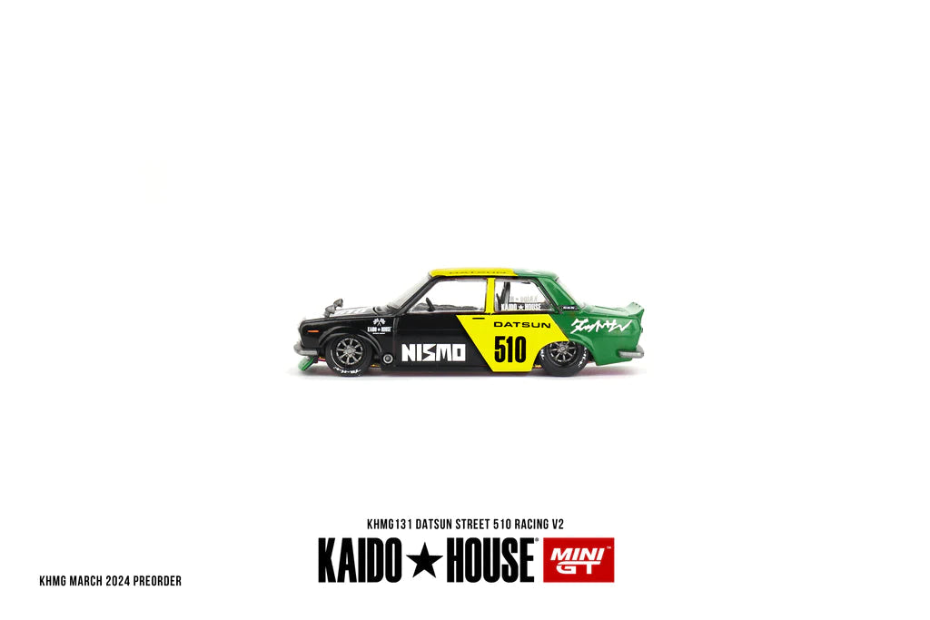 Datsun 510 Street Racing V2 Black/Yellow/Green MGTKHMG131