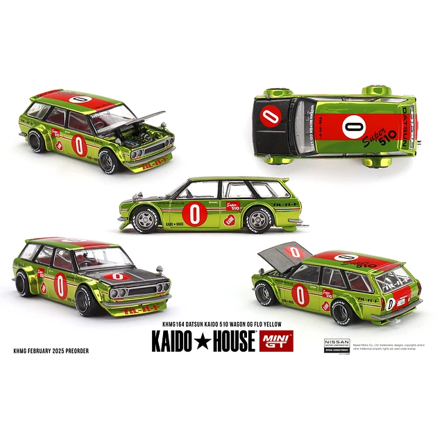 Datsun KAIDO 510 Wagon OG Flo Yellow MGTKHMG164