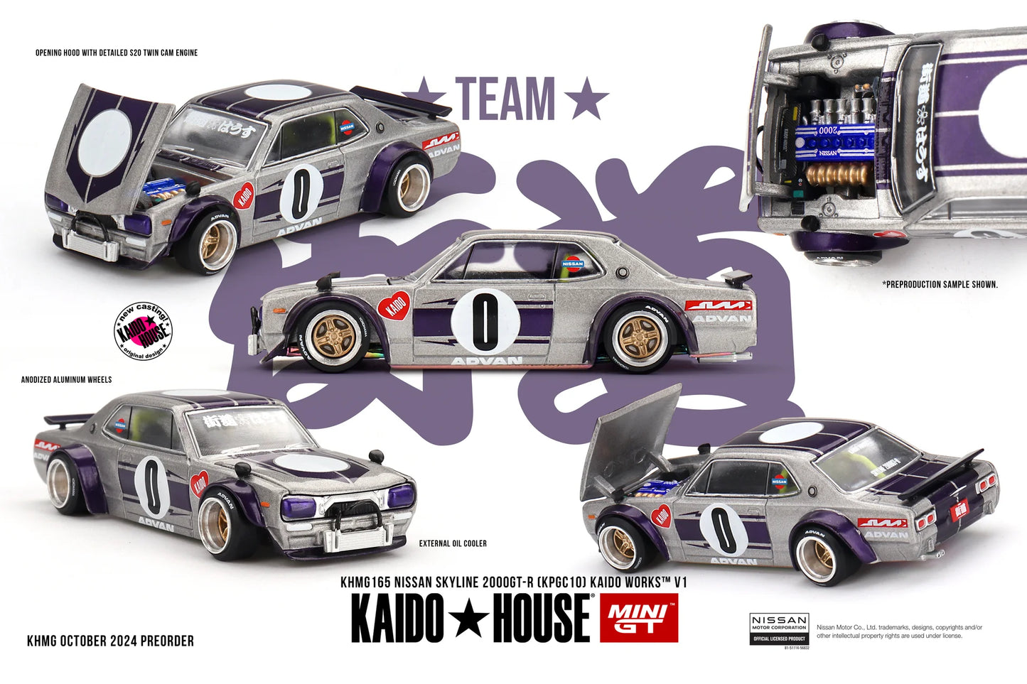Kaido House x MiniGT - Nissan Skyline 2000GT-R Kaido Works - V1