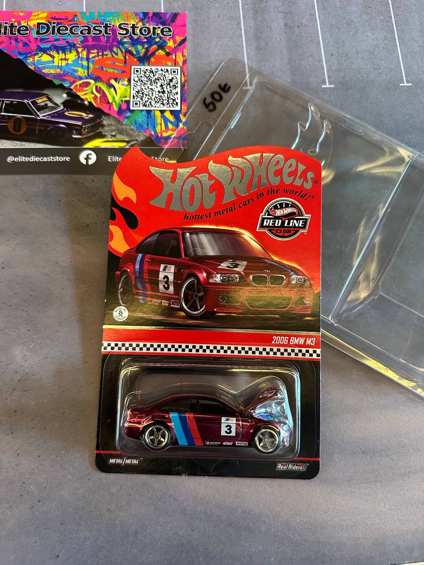 HotWheels RLC 2006 BMW M3 Spectraflame Burgundy