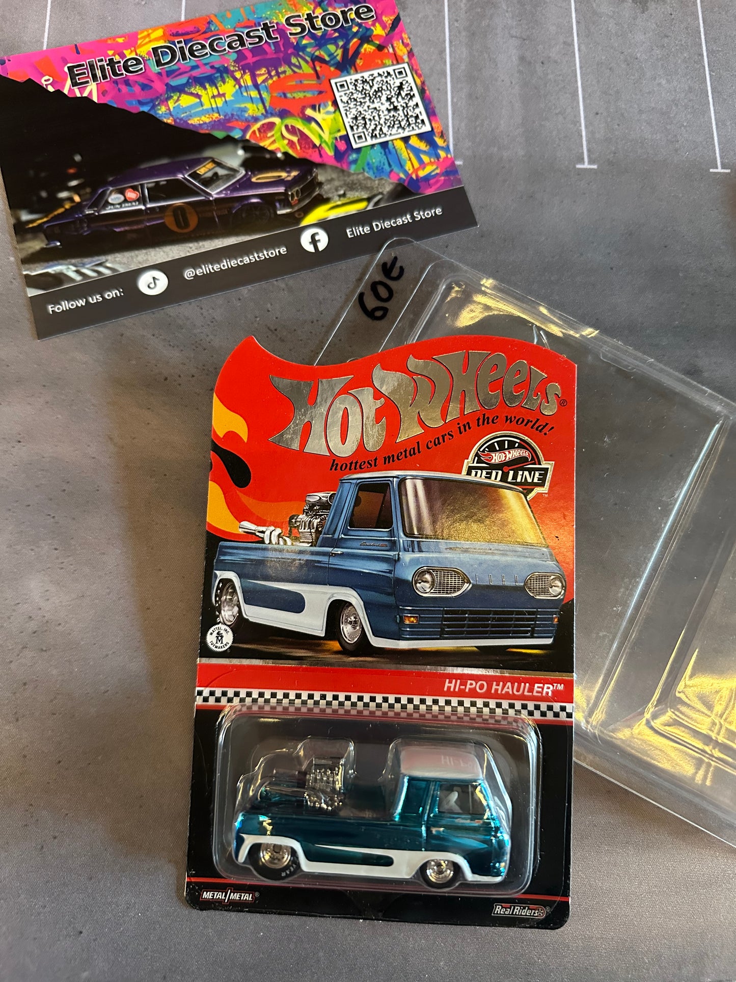 HotWheels RLC HI-PO HAULER Spectraflame Blue with white lower panel