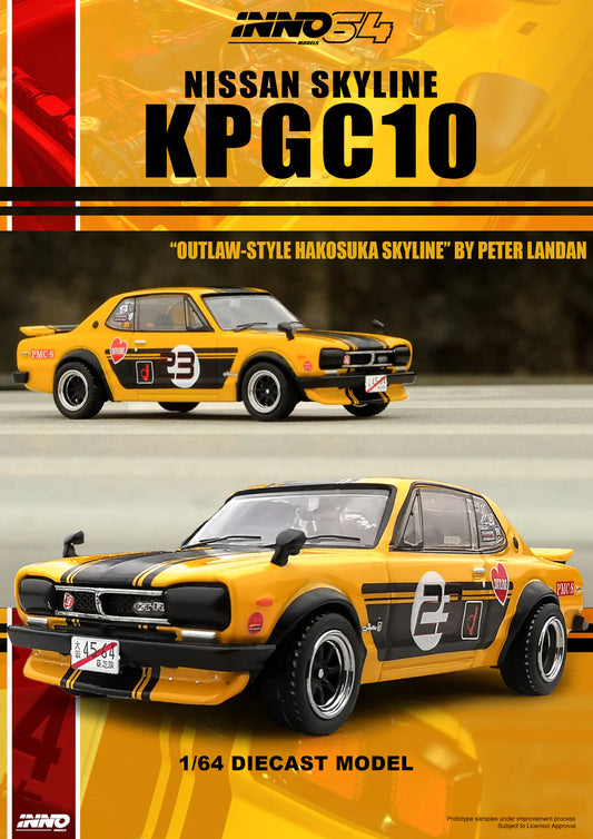 Nissan Skyline 2000 GT-R KPGC10 Yellow
