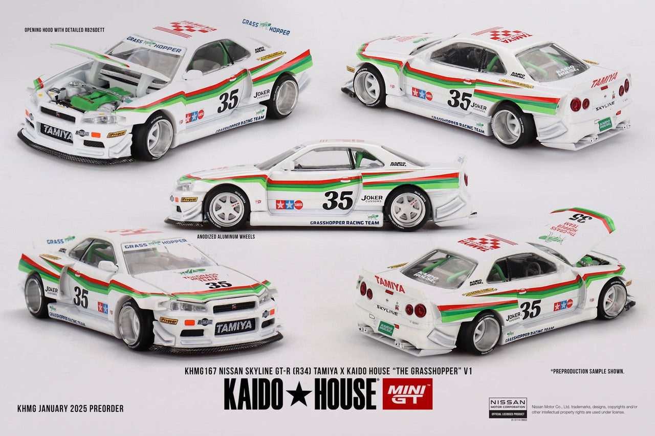Tamiya x Kaido House - Nissan GT-R R34 "The Grasshopper" KHMG167