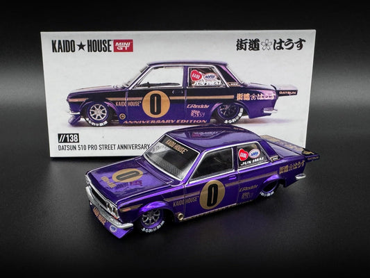 Kaido House x MiniGT - Datsun 510 Pro Street Anniversary Edition Purple