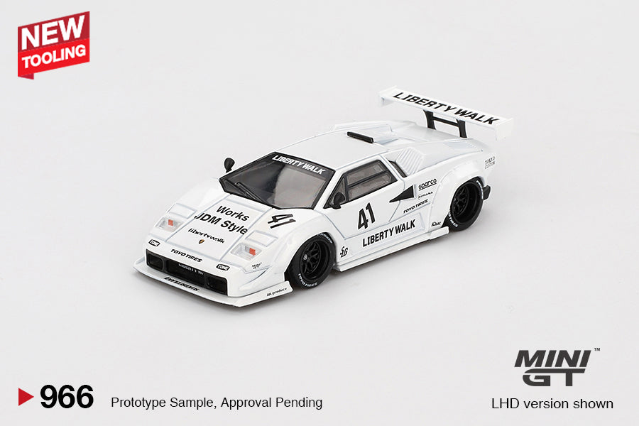 Lamborghini Countach LB-WORKS Tokyo Auto Salon 2024 White - Blister MGT00966