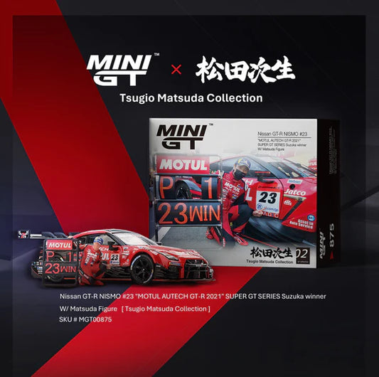 Nissan GT-R Nismo #23 Motul Autech 2021 with Figure