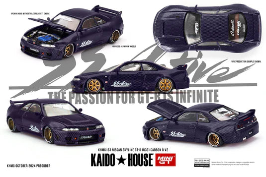 Kaido House x MiniGT - Nissan Skyline GT-R Active Carbon R - V2