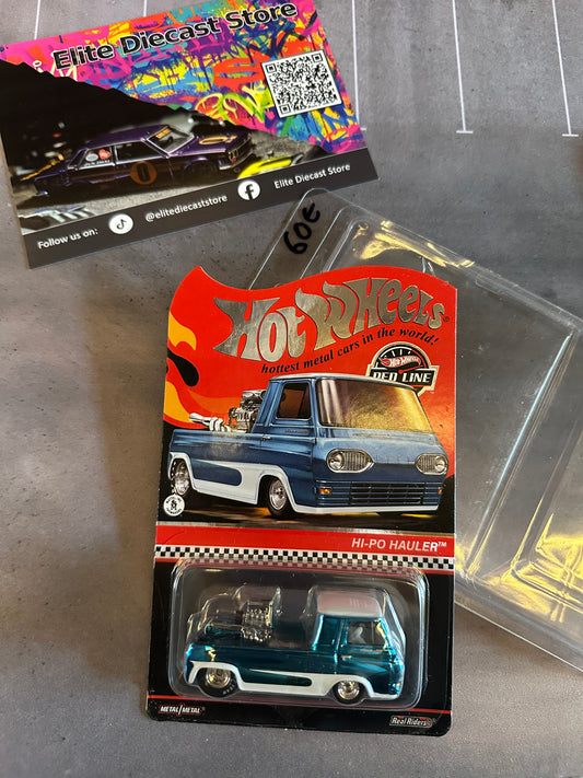 HotWheels RLC HI-PO HAULER Spectraflame Blue with white lower panel