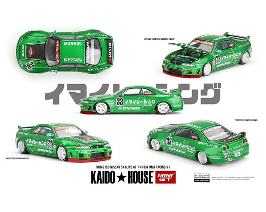 Kaido House x Mini GT - Nissan Skyline GT-R (R33) IMAI Racing V1 - Green