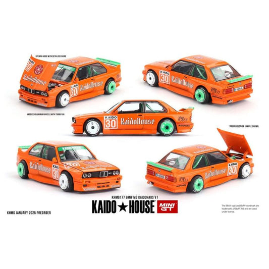 Mini GT x Kaido House 1/64 - BMW M3 (E30) Kaido Works - Jäger Orange