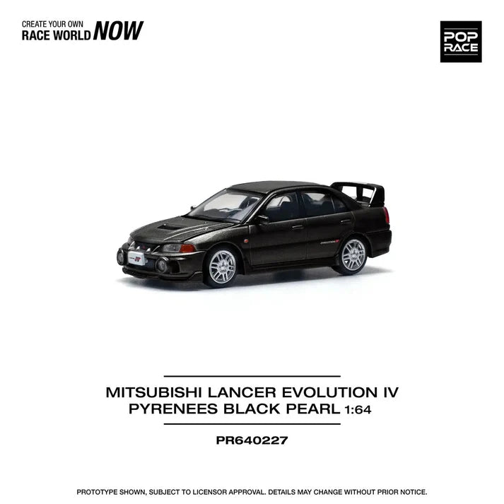 Pop Race -#PR64-227 Mitsubishi Lancer Evolution IV Pyrenees Black Pearl