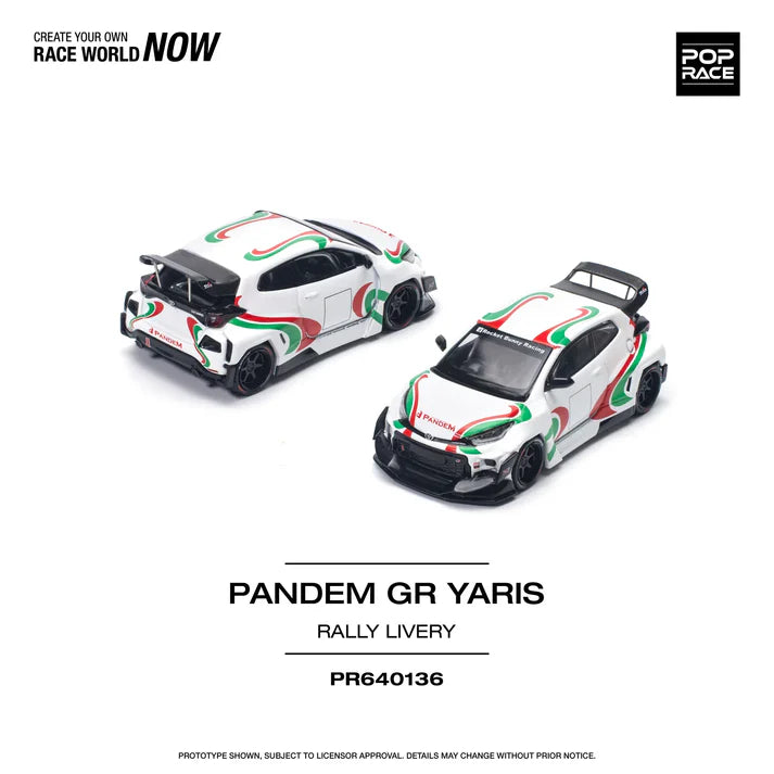 Pop Race - #PR64-136- Toyota Pandem GR Yaris Rally Livery