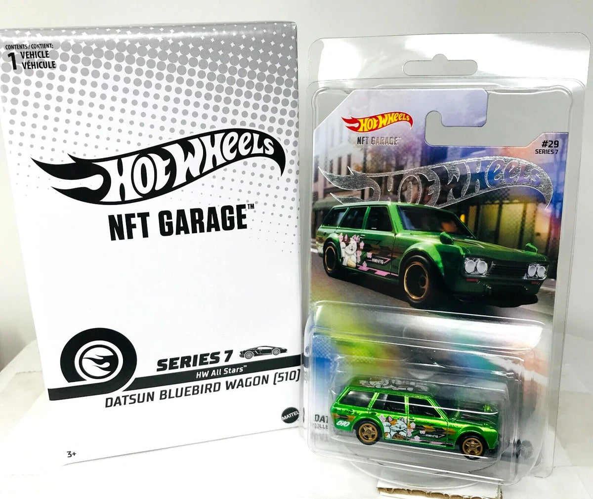 Hot Wheels NFT Garage Series 7 Datsun 510 Bluebird Wagon