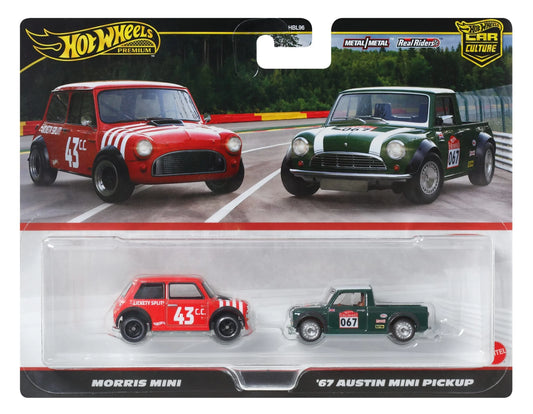 Hot Wheels Premium - Duo Pack - Mini Morris & Mini Austin