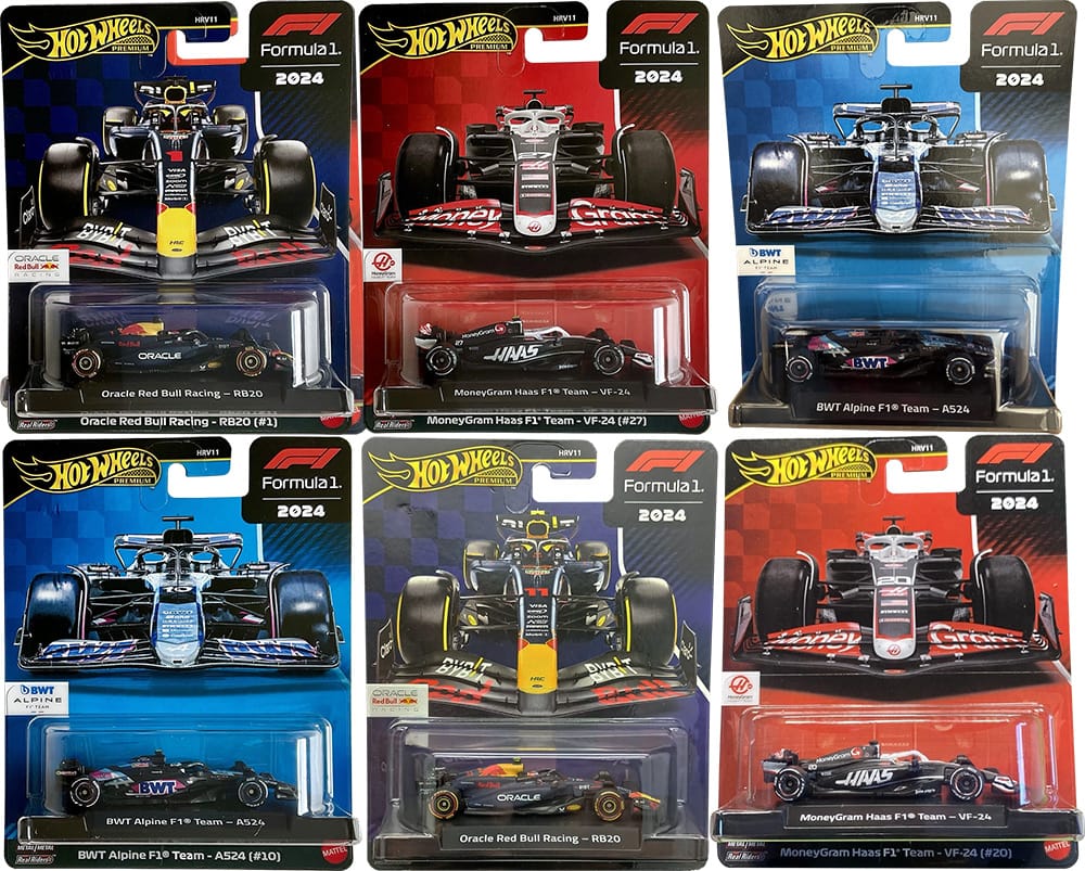 Hot Wheels Formula 1 2024 - Set of 6