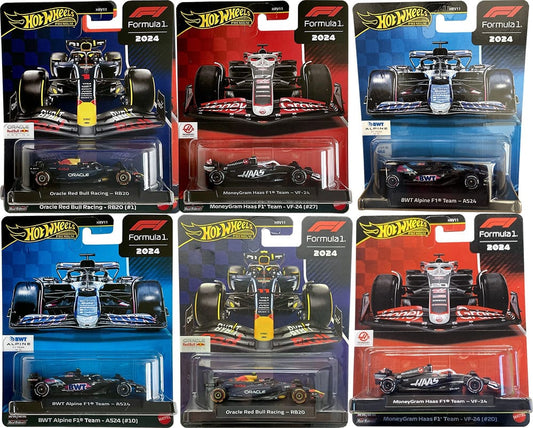 Hot Wheels Formula 1 2024 - Set of 6