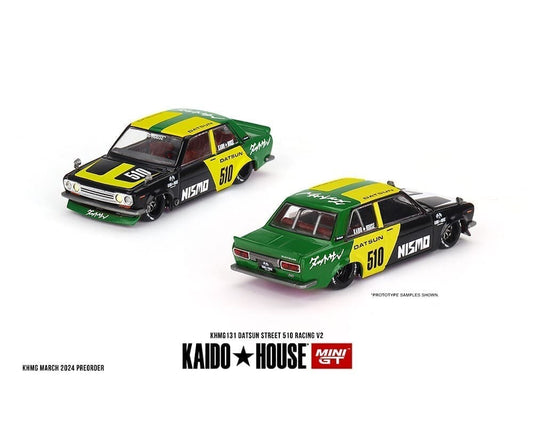 Datsun 510 Street Racing V2 Black/Yellow/Green MGTKHMG131